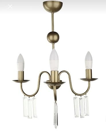 tripod lampa: Çılçıraq, 3 lampa, Xrustal — 1