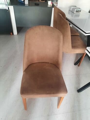 стул: Mətbəx üçün, Qatlanmayan, rəng - Bej Stul — 1