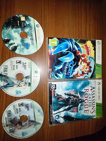 xbox barter: Xbox 360 Elit 250 gb yaddaş komplekt 5oyun diski kinetic kamerası pult — 6