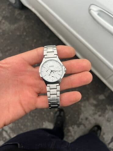 qadin pencekleri: Qol saatı, Casio, rəng - Ağ — 2