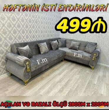 metbex mebel: Künc divan, Yeni, Açılan, Bazalı, Parça, Şəhərdaxili pulsuz çatdırılma — 1