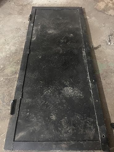 Metal qapı - Material: qalın polad lövhə və metal karkas Sekilde — 6