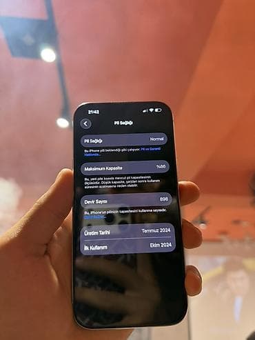 iphone 18 pro max qiyməti: IPhone 15 Pro, 128 GB, Ağ, Barmaq izi, Simsiz şarj, Face ID — 2