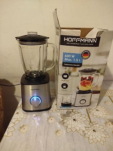 Blenderlər: Hoffmann stasionar blender - Güc: 600 W - Maksimal tutum: 1.5 L - — 2