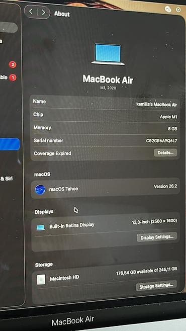 Apple M1 çipli MacBook Air satılır. Kompüter işlək və yaxşı — 4