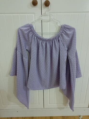 qadin kostyumlari modelleri: 👚Bənövşəyi rəngdə qadın bluzu ⭐ Yenidir, Türkiyədən alınıb - Model — 5