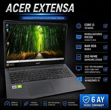 4050: İNTEL 10 nəsil/8GB DDR4/SSD256/Nvidia MX330 Salam əziz dostlar 🖐🏻 — 1