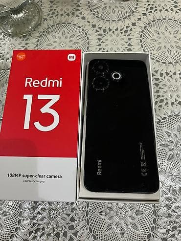 ucuz iphone 12: Redmi 13, 128 GB, rəng - Qara — 1