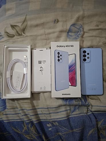 samsung bluetooth: Samsung Galaxy A53 5G, 128 ГБ, цвет - Голубой, С документами — 1