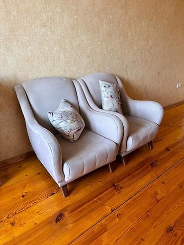 Bağ, çöl mebeli: Türkiyə istehsalı divan kreslo dəsti 450₼. Açılır bazası var.Ünvan — 2