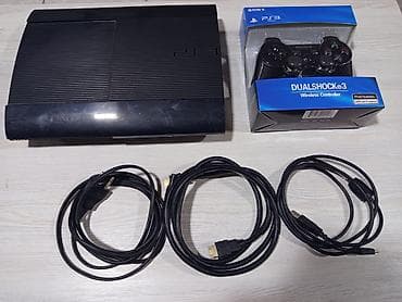 Playstation 3 Süper Silim Model Yaddşı 500 GB Yaddaşında 30 Ədəd Oyun