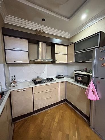 Mətbəx mebeli: Mətbəx mebeli dəsti satılır – L formalı, müasir dizayn Mebelin üstündə — 1