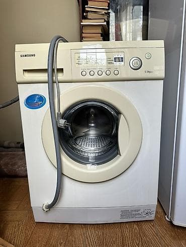 Məişət texnikası: Paltaryuyan maşın Samsung, 5 kq, Avtomat, Qurutmasız, Kredit yoxdur — 1