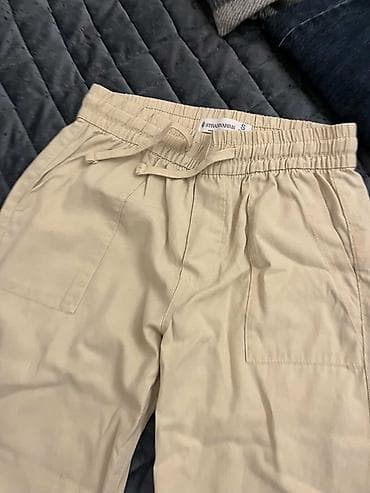 kambat şalvar: Şalvar, Stradivarius, S, rəng - Bej — 2