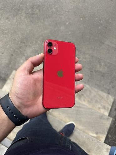 iphone gence: IPhone 11, 64 GB, Qırmızı, Face ID — 1
