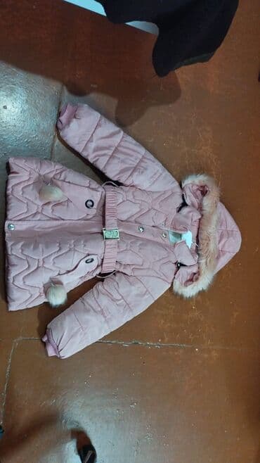 детские комбинезоны на синтепоне: Uşaq qış gödəkçələri - Modellər: tünd göy və pudra çəhrayı - Uzun — 2