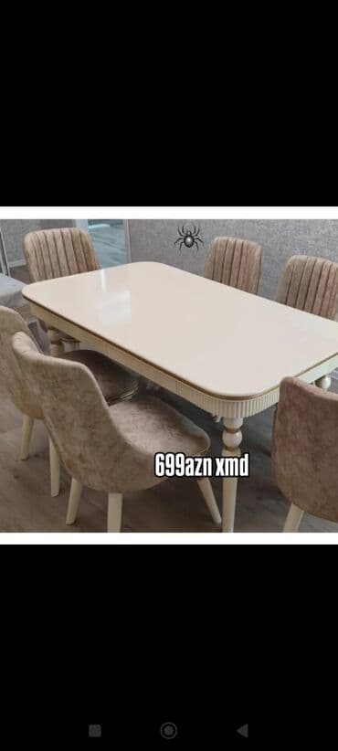 журнальный стол из двигателя: Для гостиной, Новый, 6 стульев — 1