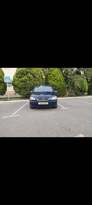 baqaj: Opel Zafira A – 7 yerlik kompakt miniven - Kuzov: tünd mavi, dam — 2