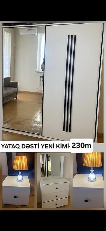 led projektorlar: Yataq otağı mebel dəsti Dəst tərkibi: - Sürgülü qapılı dolab: bir — 2