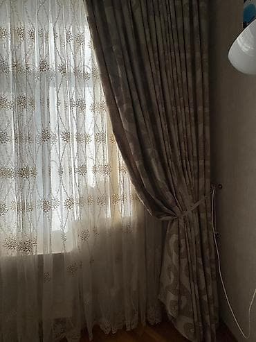 ucuz tul perde: Yeni, Pərdə, rəng - Bej — 5