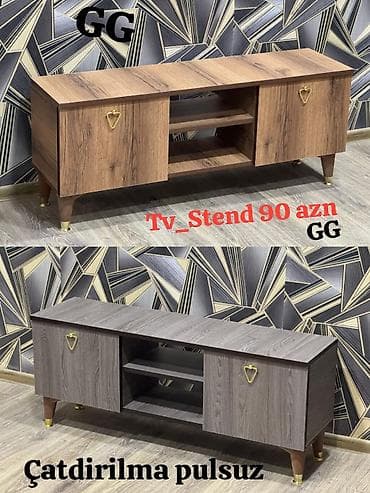 ev mebeleri: Yeni və Sifarişlə Tv_Stend 90_azn Ölçü 1.20_35_52 Rəng seçimi var — 1