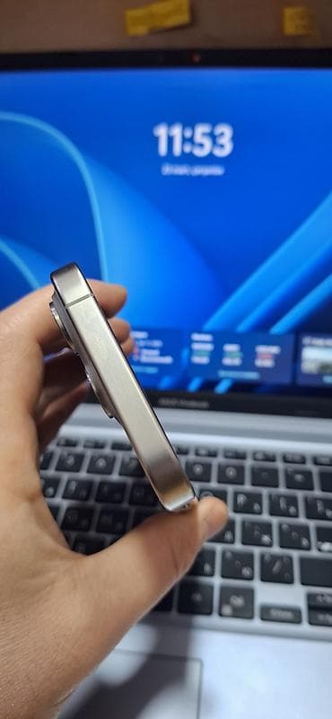 telfon j2: IPhone 15 Pro, 128 GB, Gümüşü, Face ID — 6