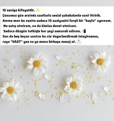 Əməkdaş axtarışı (vakansiyalar): 15 saniyəlik gündəlik video izləmə texnikası – sosial şəbəkələrdə itən — 1