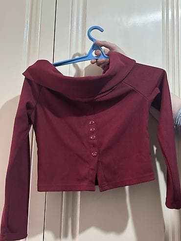 mayka modelleri: Bordo rəngli qadın bluzası yenidir 2 defe geyinilib M razmer - Model — 2