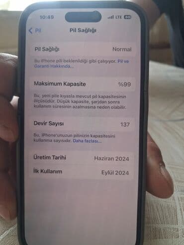 planşet apple: IPhone 16 Pro Max, 1 TB, Blue Titanium, Simsiz şarj — 6