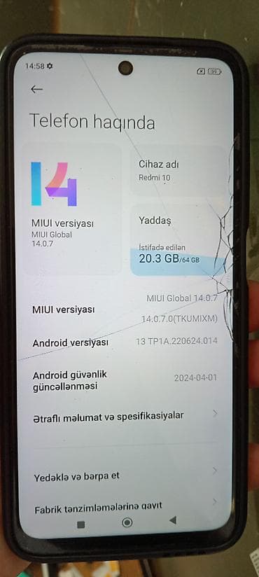 red magic 10 pro irşad: Redmi 10, 64 GB, rəng - Mavi — 1