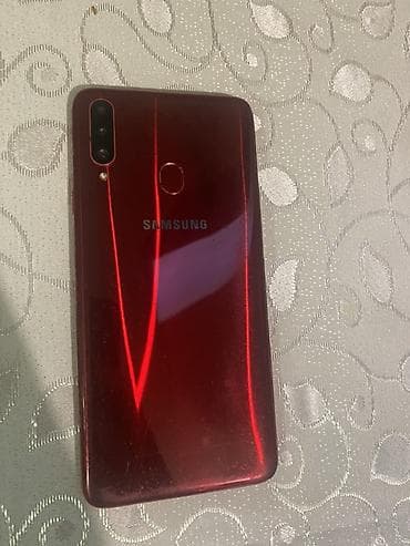 samsung 42: Samsung Galaxy A22, 64 ГБ, цвет - Красный, Отпечаток пальца — 1