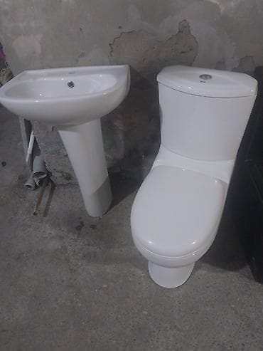 Hamam üçün keramika sanitariya dəsti - Tərkibi: ayaqüstü lavaboyla
