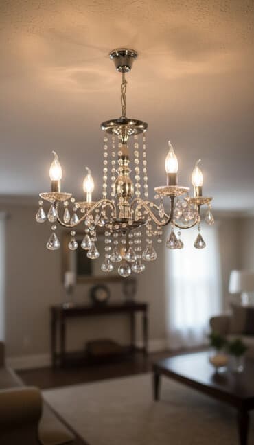 Çılçıraq, 6 lampa, Metal