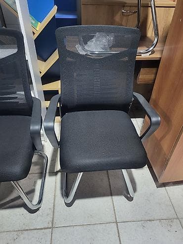 Ofis mebeli: Ofis ziyarətçi/kürsüləri – mesh arxa dayaqlı - Model: sabit skeletli — 4