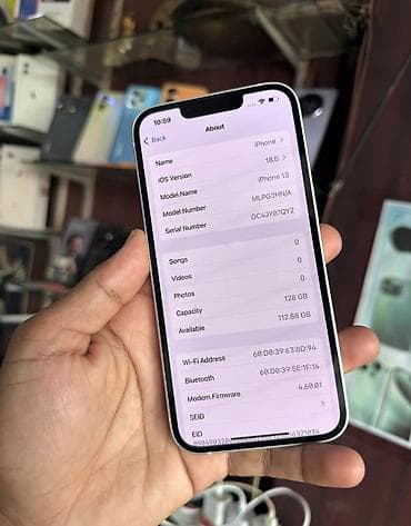 ıphone 5se: IPhone 13, 128 GB, Ağ, Zəmanət, Simsiz şarj, Face ID — 3