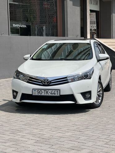 продажа дешевых автомобилей: Toyota Corolla sedan – ağ rəng, AZ qeydiyyat nömrə nişanı 90-TK-441 — 1