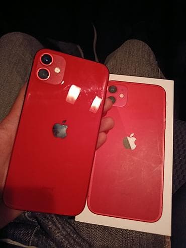 apple imac: IPhone 11, Qırmızı, Face ID — 2