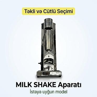 Milk shake təkli və cüt 🏗️ Material və Quruluş Paslanmaz Polad: Qida
