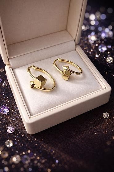 zergerlik: Sırğa, Cartier, Sarı qızıl, 585 Əyar, 3 g, Ünvandan götürmə — 5