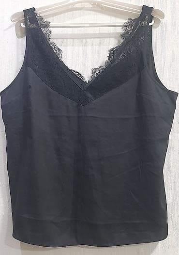 en ucuz iphone x: H&M qadın topu - Rəng: qara - Model: krujeva detallı V-yaxa — 3