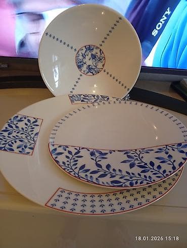 Nahar dəsti, rəng - Ağ, Keramika