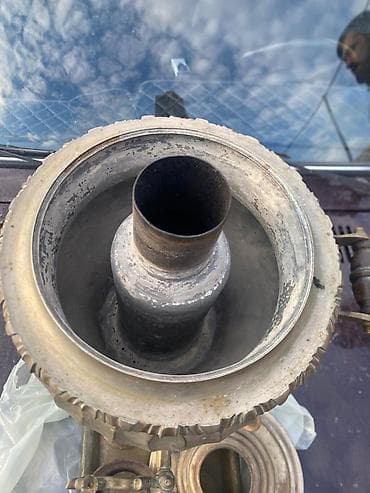 antikvar samovar: Antik samovar – bürüncdən, klassik “gövdəsi qabarlı” formalı — 5