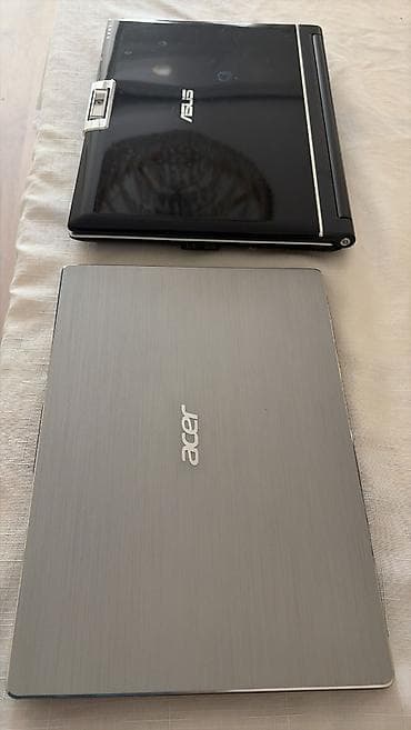 İki noutbuk paketi 1) Acer noutbuk - Gümüşü metal korpus, nazik — 1