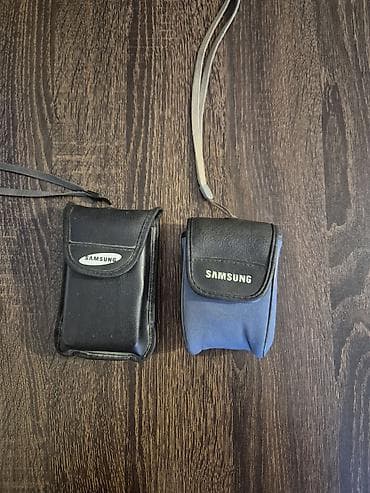 samsung netbook: Samsung fotoaparat dəsti. Şəkillərdə 2 ədəd fərqli Samsung kamera — 2