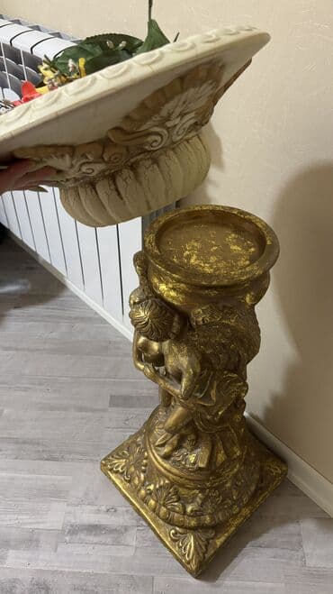 dekorativ kollar: Fiqur, Keramika, rəng - Qızılı — 7