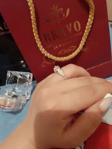 bmw 7 серия 730d at: Nişan, Üzük, Ağ qızıl, 750 Əyar, Brilyant, 0.51-1.00 Karat — 1