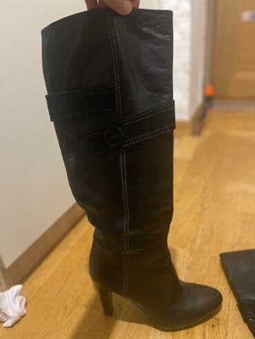 cəkməcə: Uzunboğaz, Ölçü: 38, rəng - Qara, İşlənmiş — 3