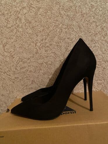 qadın oksfordları: Tuflilər, Ölçü: 38, rəng - Qara, İşlənmiş — 2