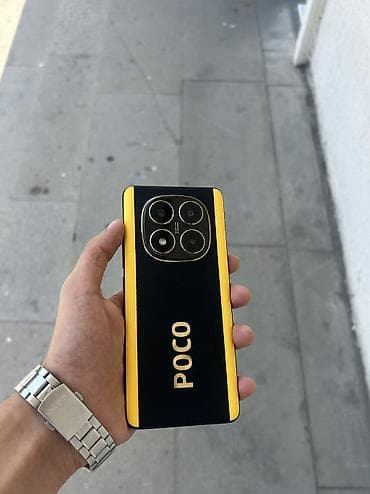 iphone x barter: Poco X7, 256 GB, rəng - Narıncı, Sensor, Barmaq izi, Simsiz şarj — 1