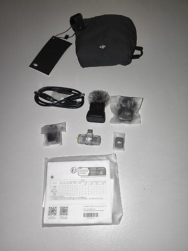 audio: DJI Mic (USB‑C mobil qəbuledici ilə) – simsiz mikrofon sistemi — 1